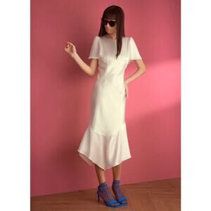 NWT Emma Wallace Linia Empire Waist White Dress Bridal 8